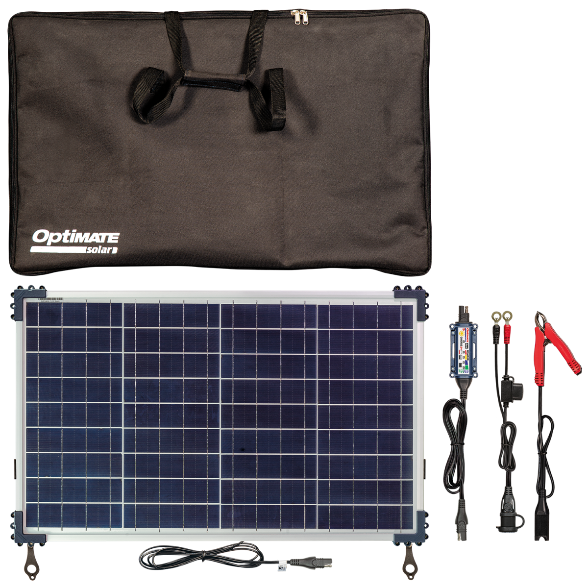Optimate Solar Duo 40W Travel Kit