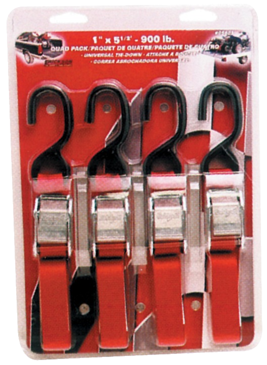 (4) 1 X5.5' 900 Lb Cam Buckle Tie Down R