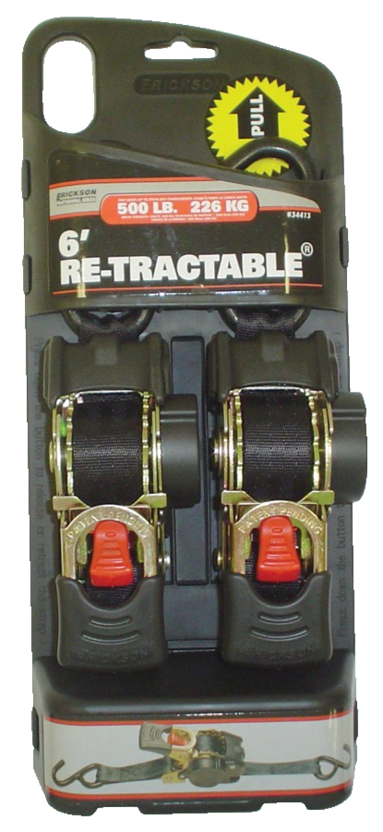 (2) 1 X6' 1500 Lb Re-Tractable Ratchet T