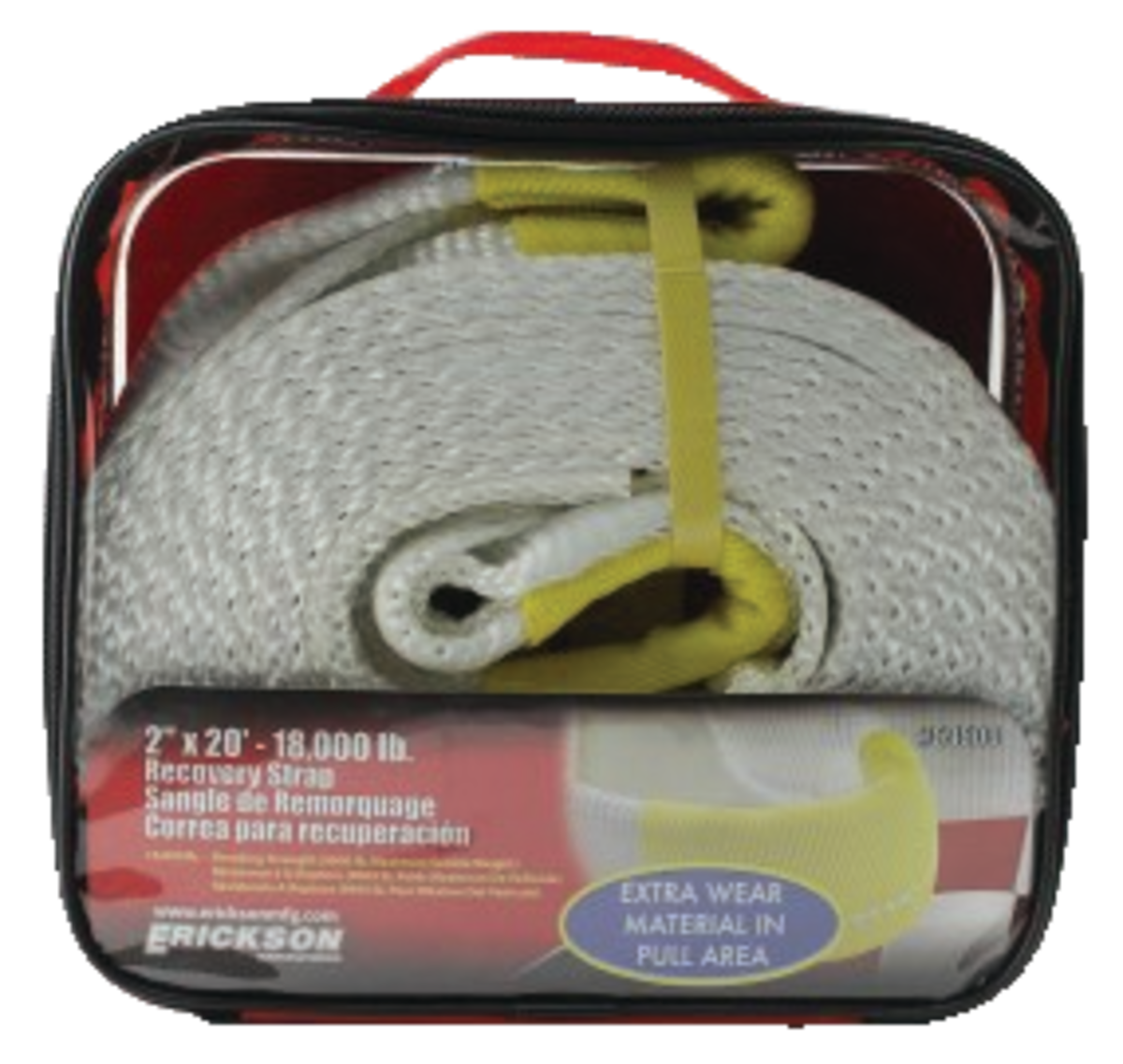 2 X20' 18 000 Lb Recovery Strap Bulk W/