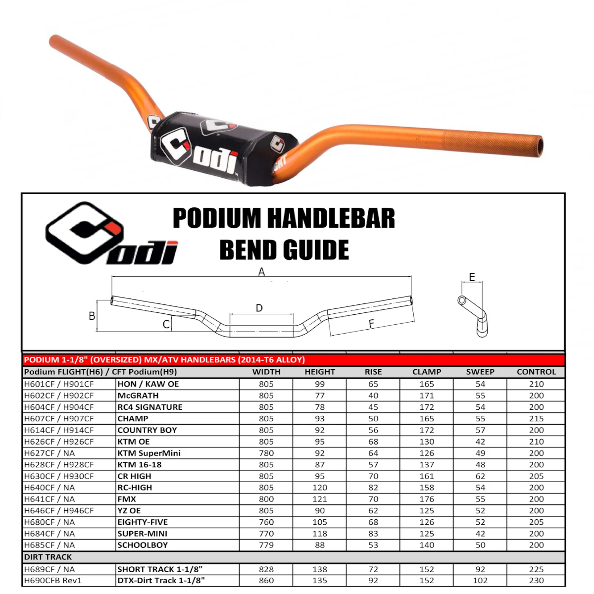 Flight 1-1/8 Bars Ktm Oe Org
