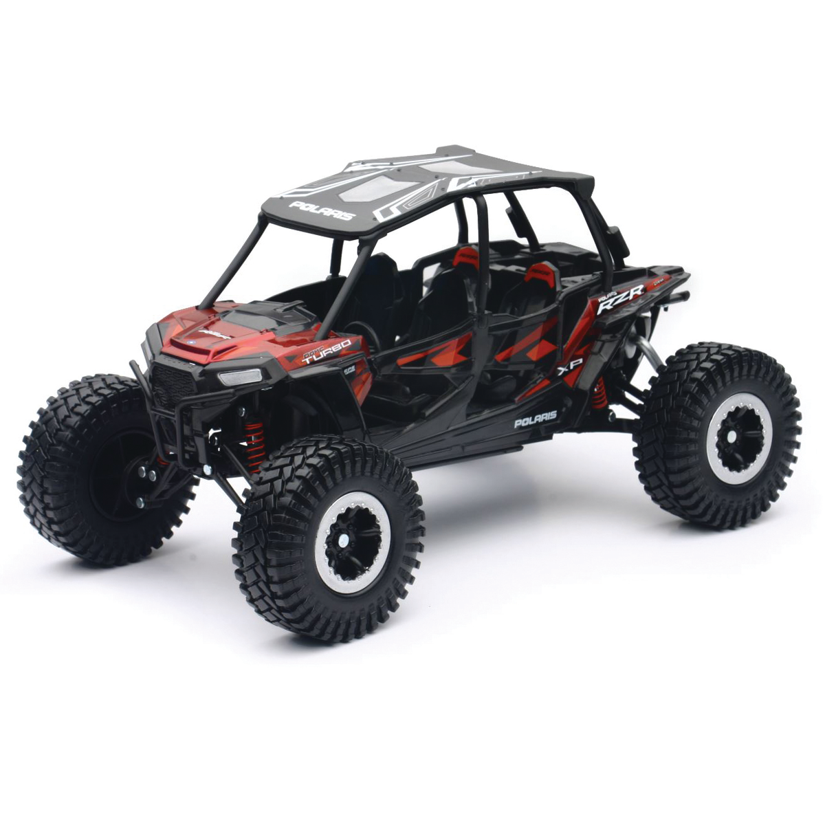 1:18 Polaris Rzr Xp4 Rock Crawler Red