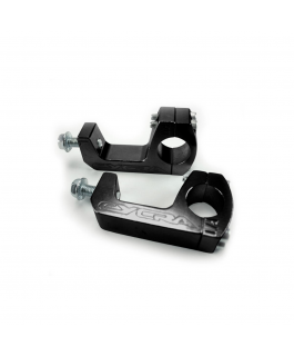 U Clamp Set Twinwall 1-1/8 Black