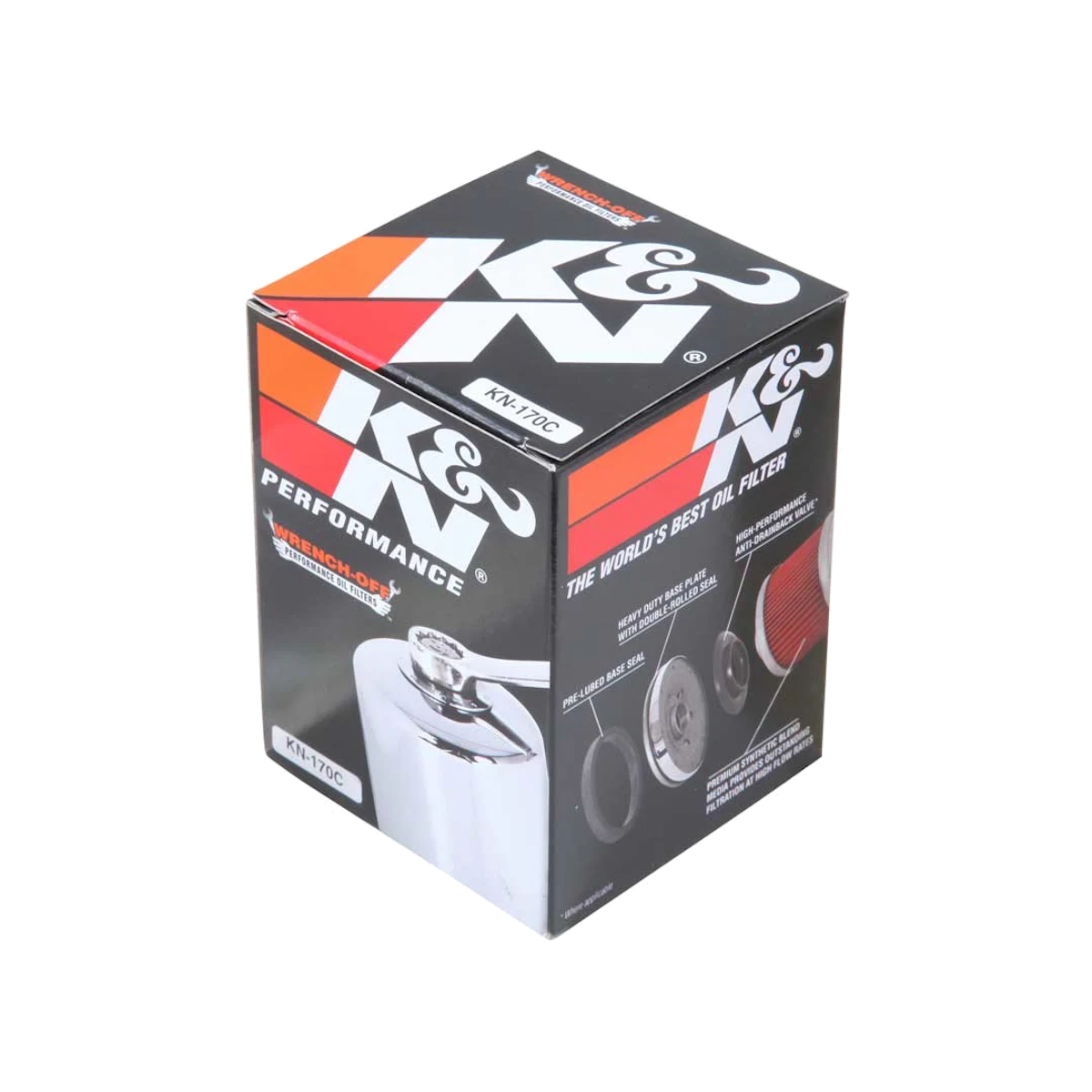 K&N Oil Filter 63796-77A Chrome