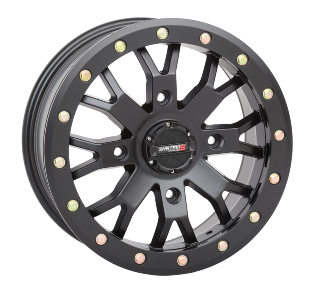 14X7 4/156 6+1 (+45Mm) Sb4 Matte Black
