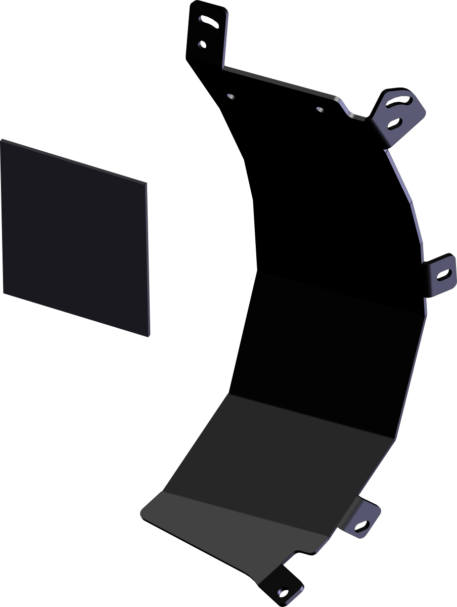 Poly Plow Tapered Side Shield (Rh)