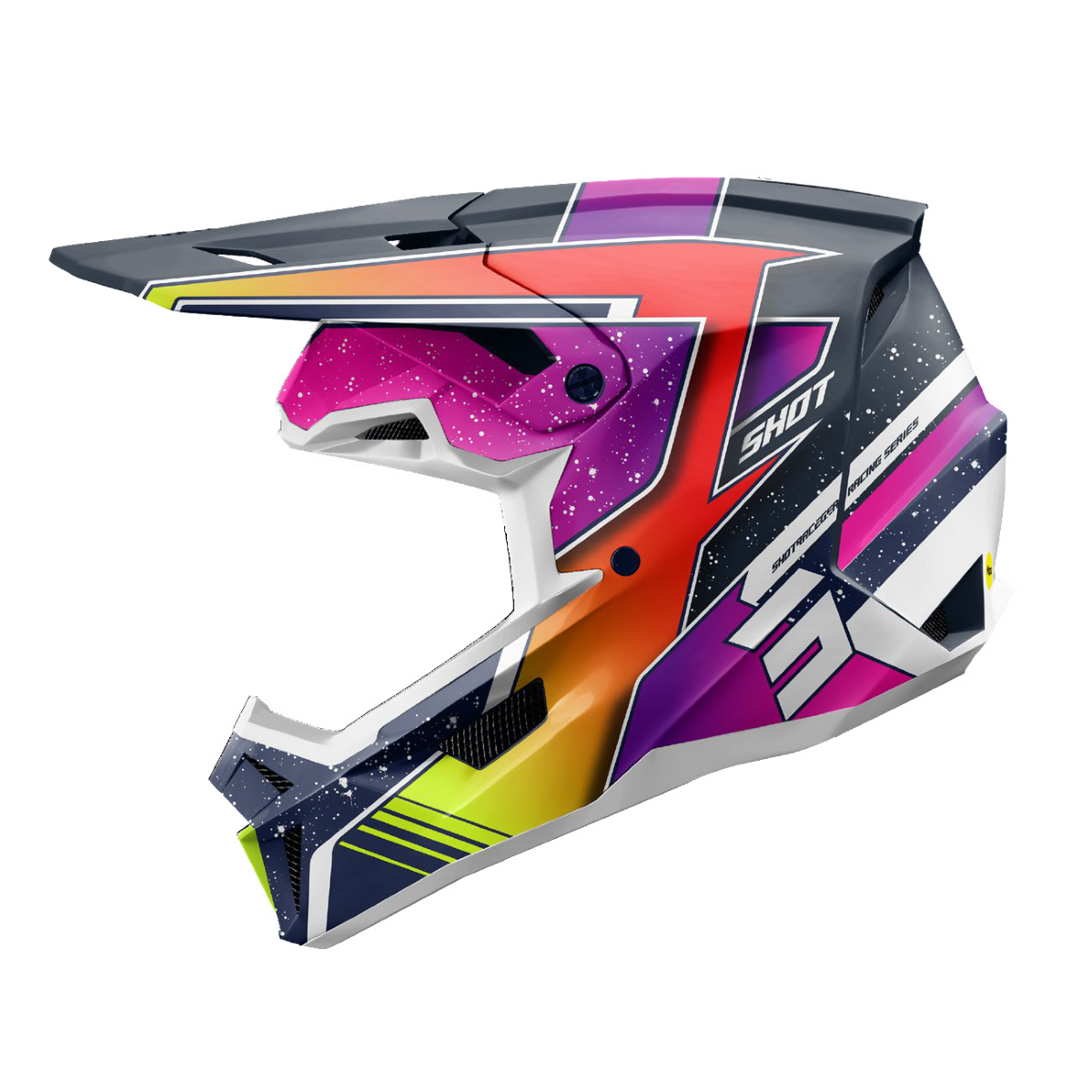 Helm Speed Racing Blue/Neon Yel Xl