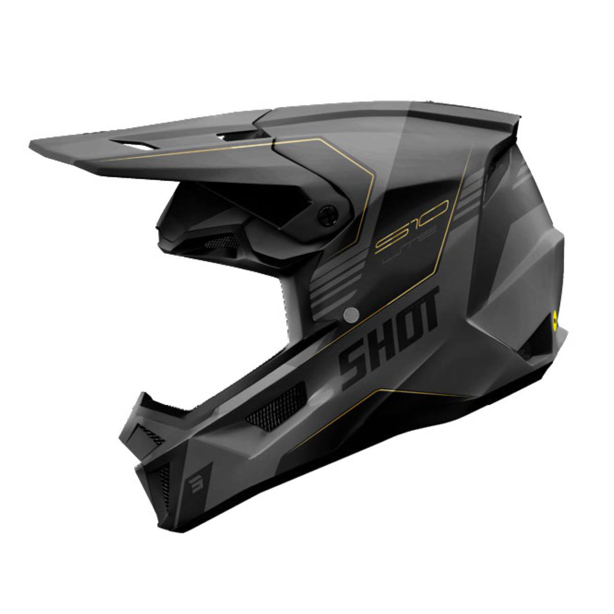 Helm Lite S10 Blk/Grey Matt S