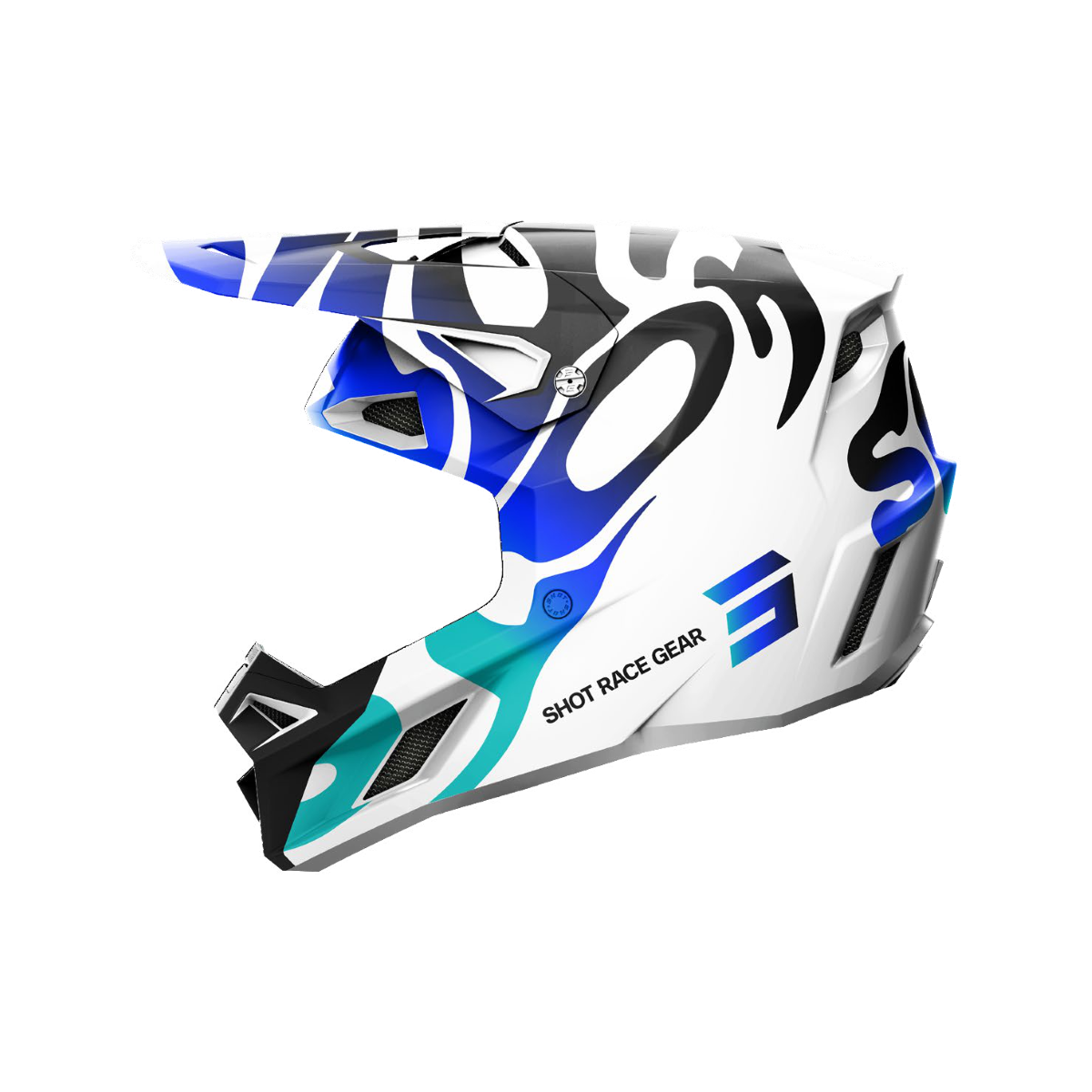 Helm Speed Ghost Blue Glossy S
