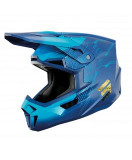 Helm Lite Volt Blue Glossy L