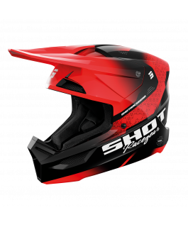 Helm Furious Stream Red Glossy M