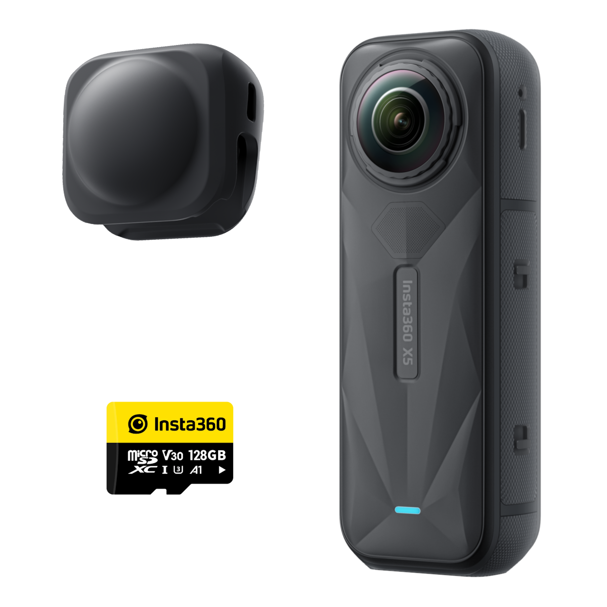 X5 Camera + Mem Card + Lens Cap
