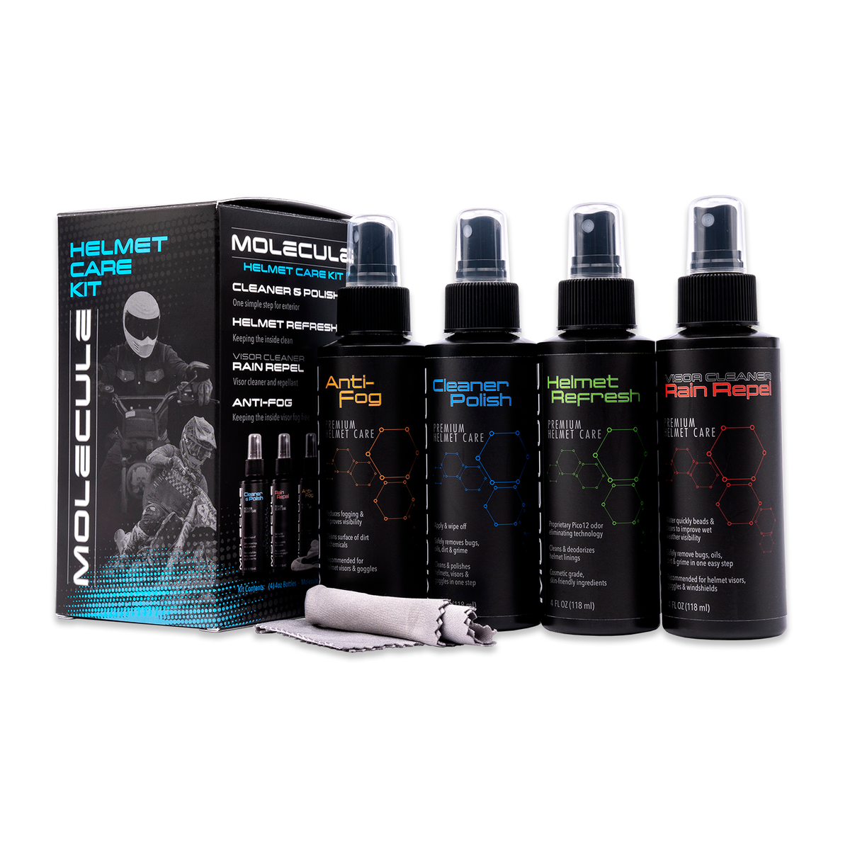Molecule Glossy Helmet Care Kit