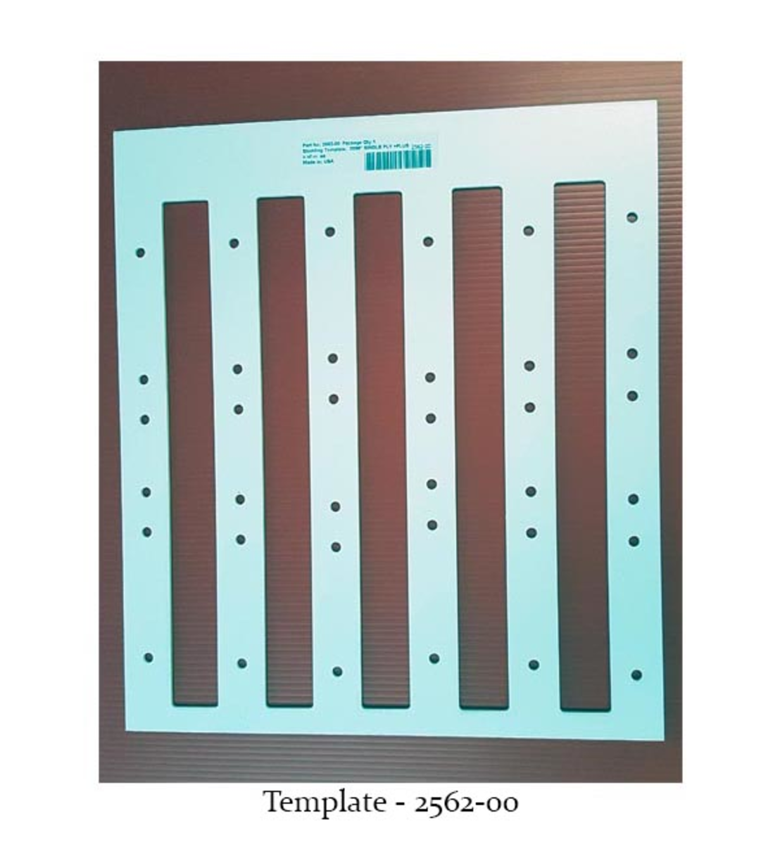 2.86 Pitch Single Ply Stud Template