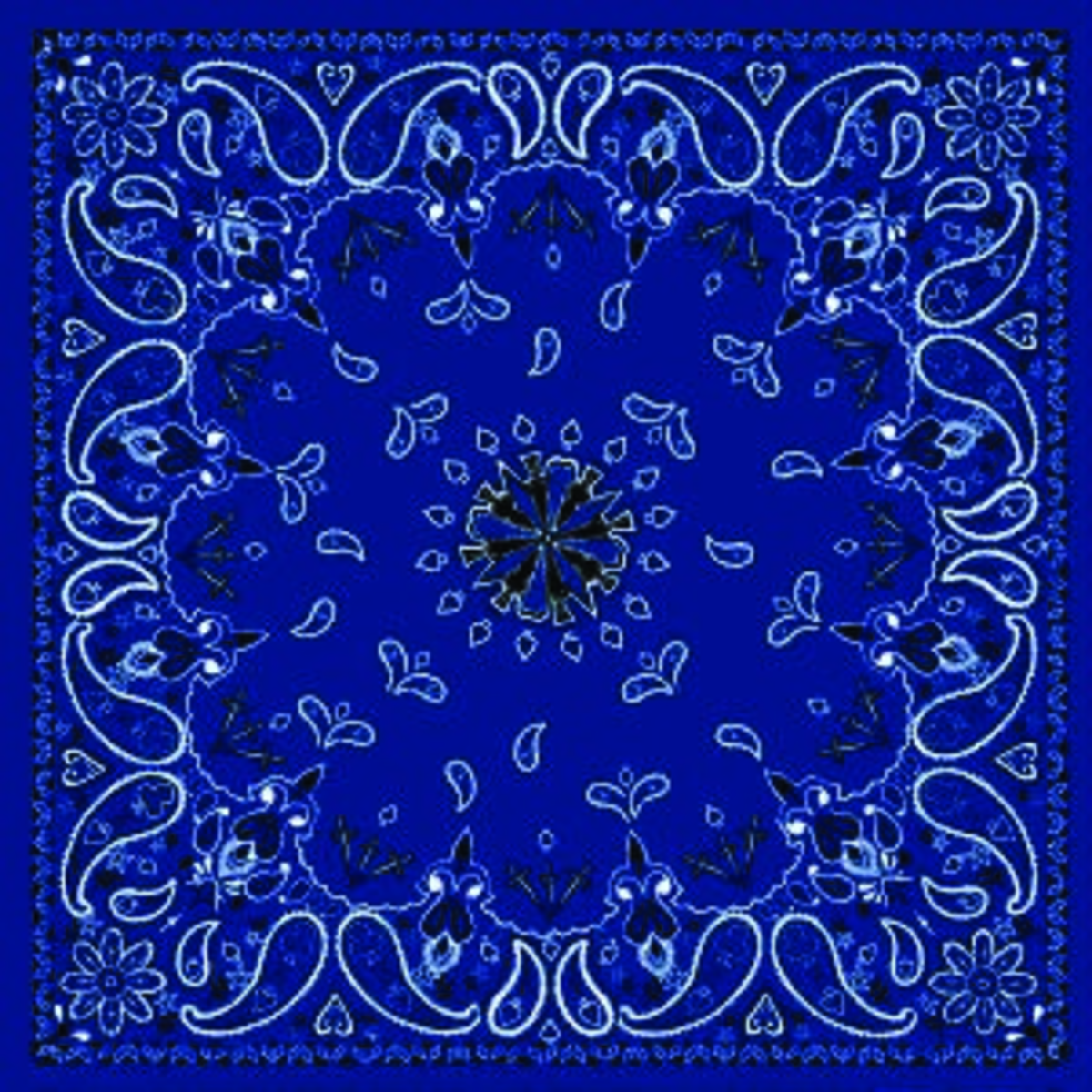 Bandanna Navy Paisley