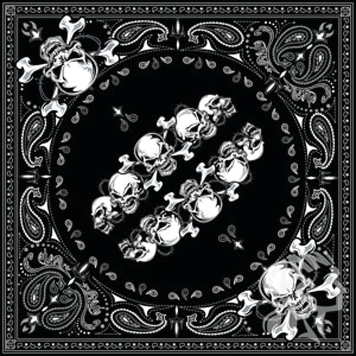 Zan Bandanna Skull Row