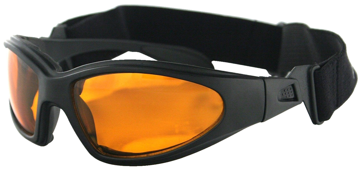 Gxr Sunglass Black Frame Anti-Fog Ambe