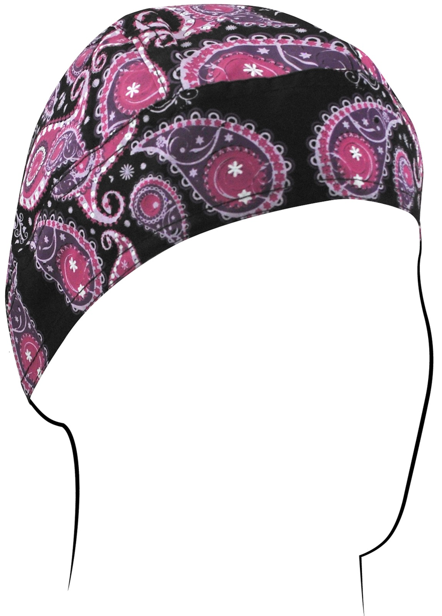 Flydanna Cotton Purple Paisley