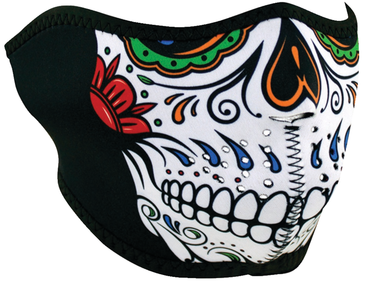 Half Mask Neoprene Muerte Skull