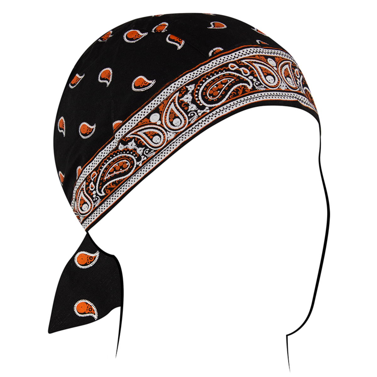 Flydanna Cotton Classic Bandana Bk & Or