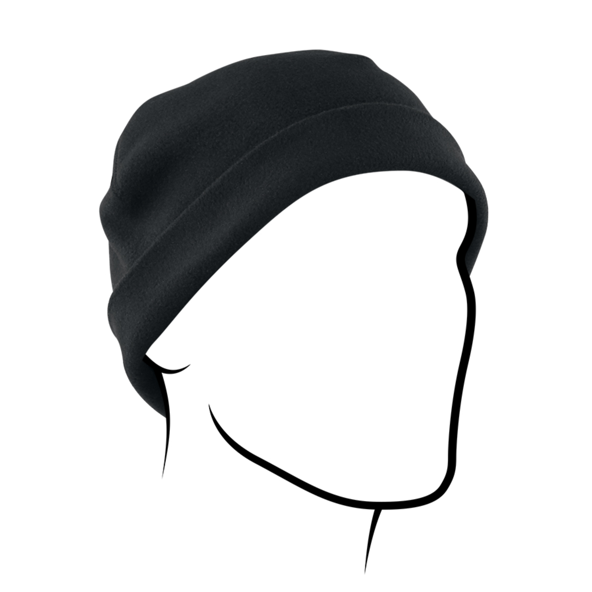 Helmet Liner/Beanie Windproof Bk