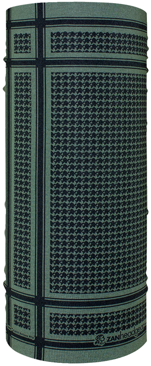 Motley Tube Polyester Houndstooth Oli