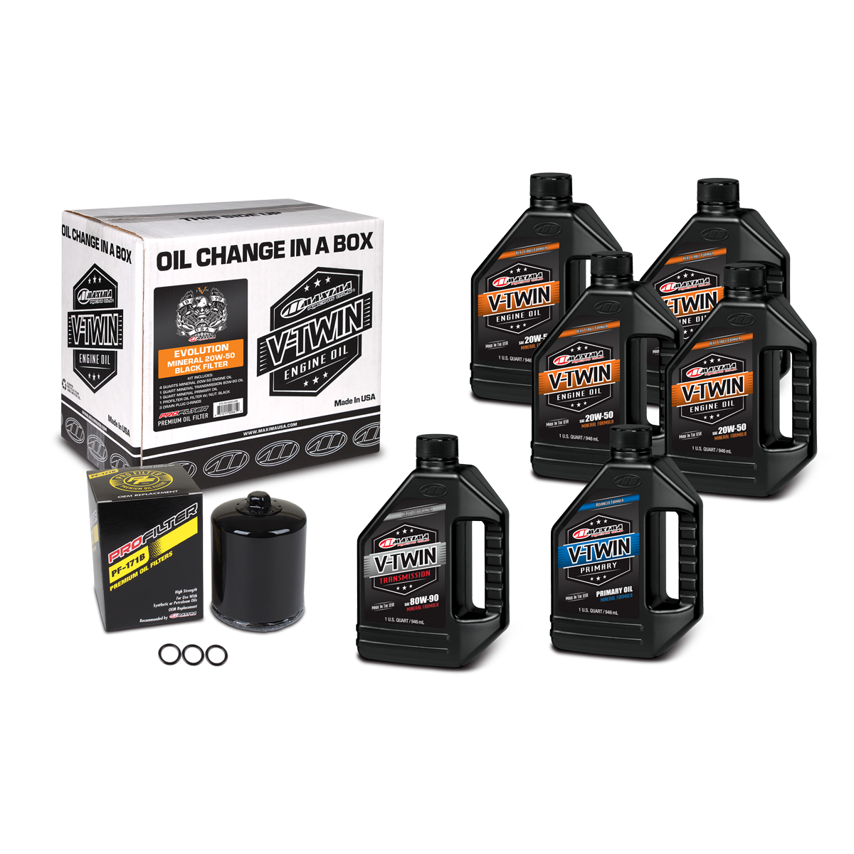 V-Twin Oil Min. Black Filter Evo (Kit)