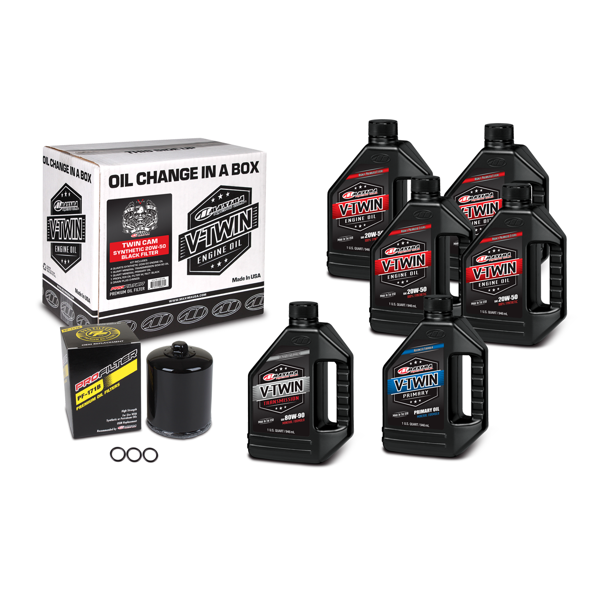 V-Twin Oil Syn Black Filter Tc (Kit)