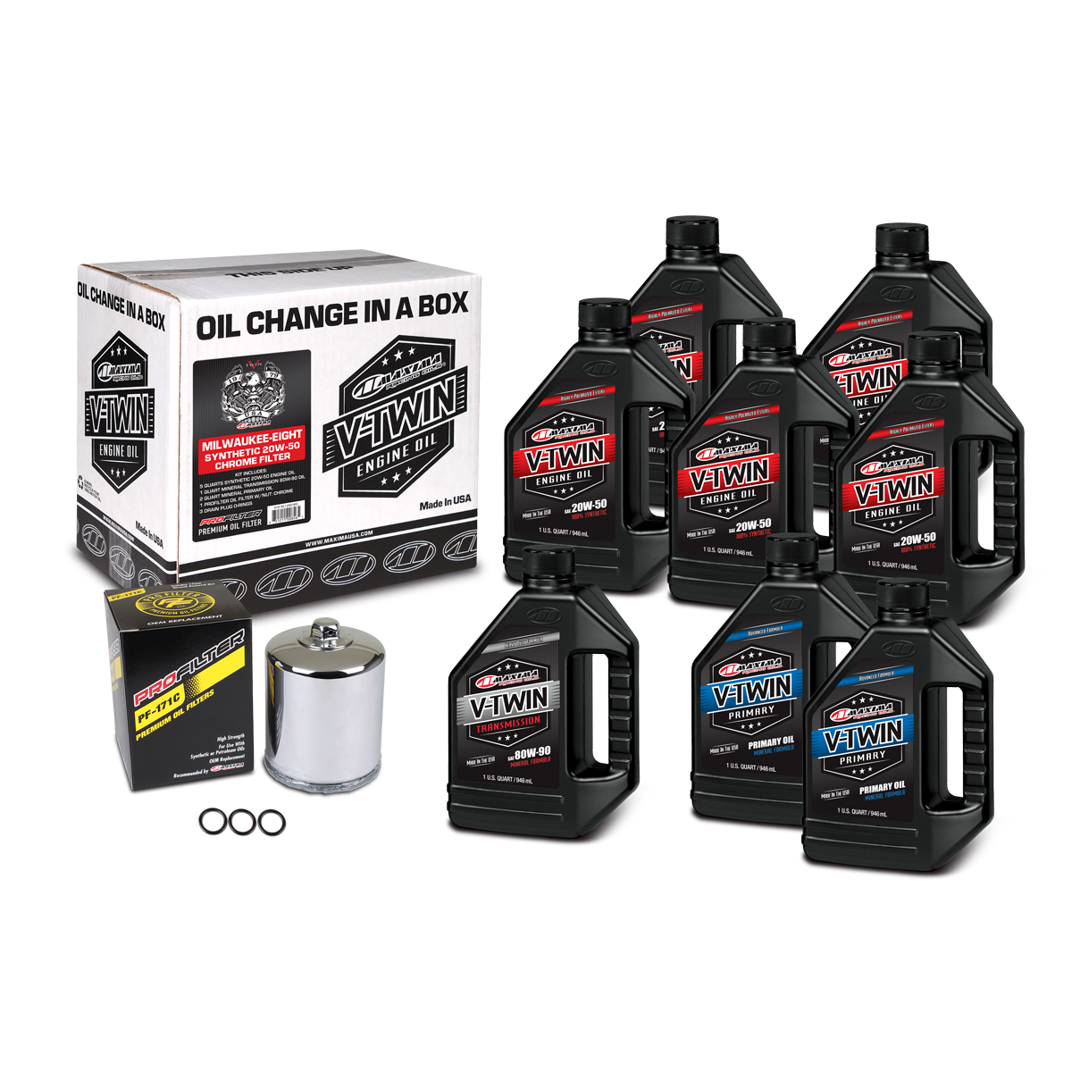 V-Twin Oil Kit Synthetic Chr Milwaukee-8