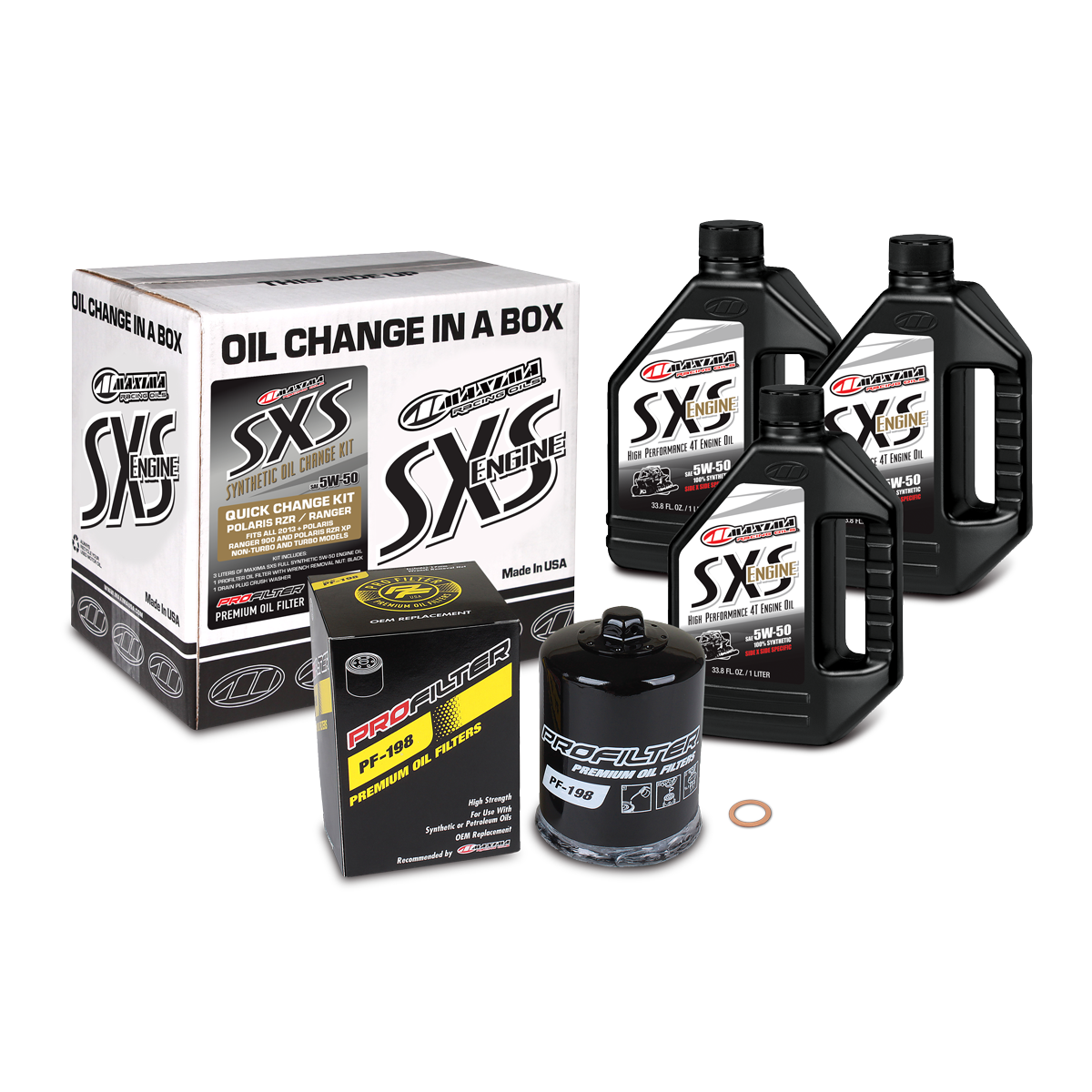 Sxs Quick Change Kit 5W-50 Synth Oil W/