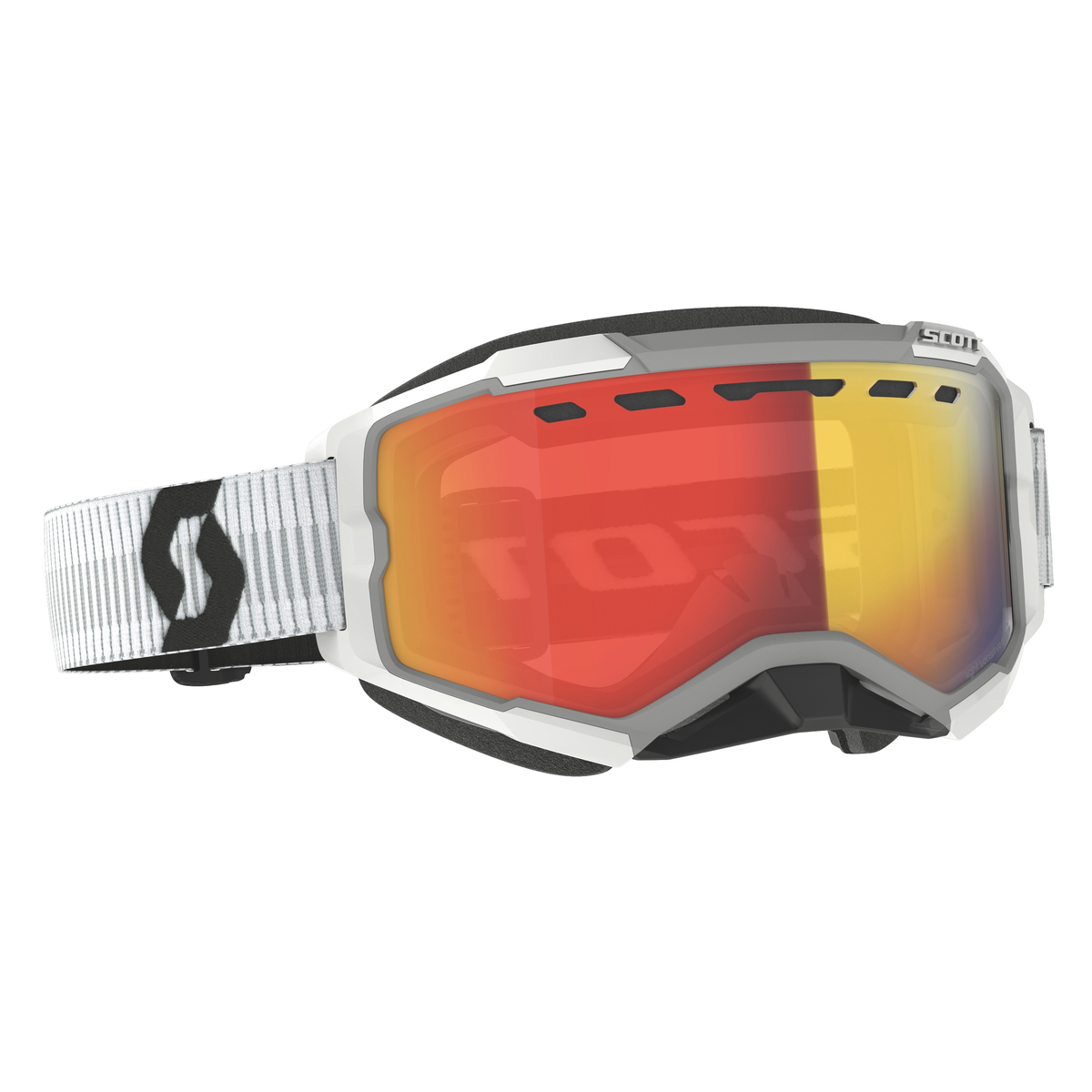 Fury Ls Sno White W/Ls Red Chr Lens