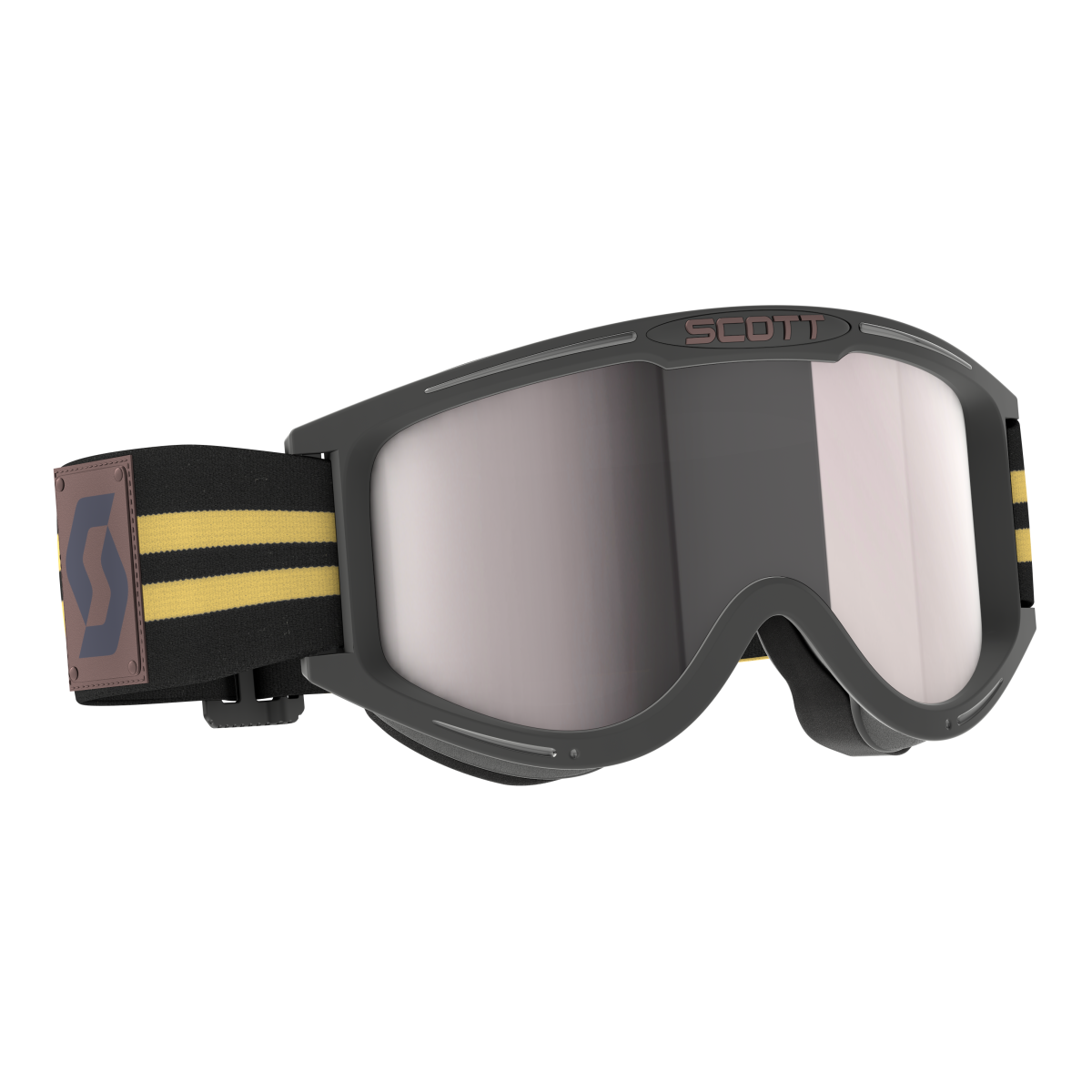 89X Era Goggle Blk/Bge W/Silv Chrome