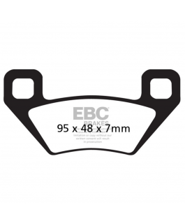 Fa395X Fr/R Brk Pad Arctic Cat/Honda/Pol