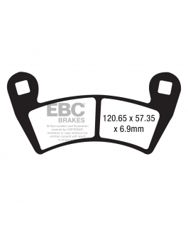Fa452R Sint Brk Pad Polaris Ranger 08-+