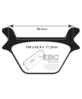 Fa200Hh Brake Pad Harley 87-99