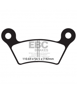 Fa473V Can Am Rear V Pad