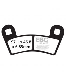 Fa456Sv Brk Pad Polaris Rzr900+