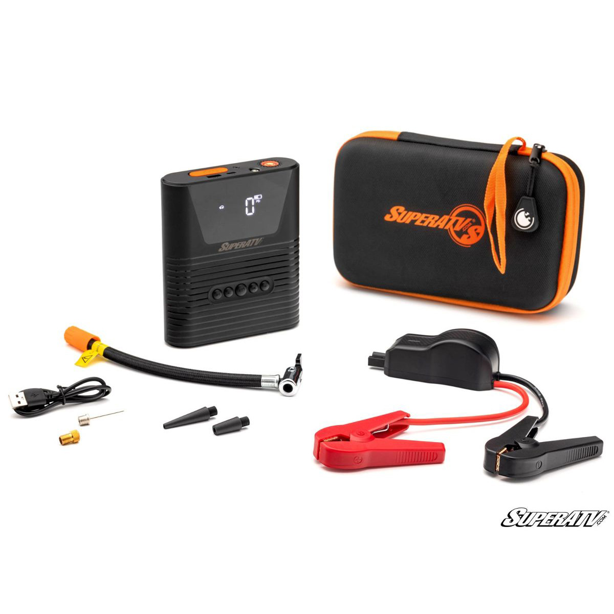 Portable Battery-Jumper + Air Compressor