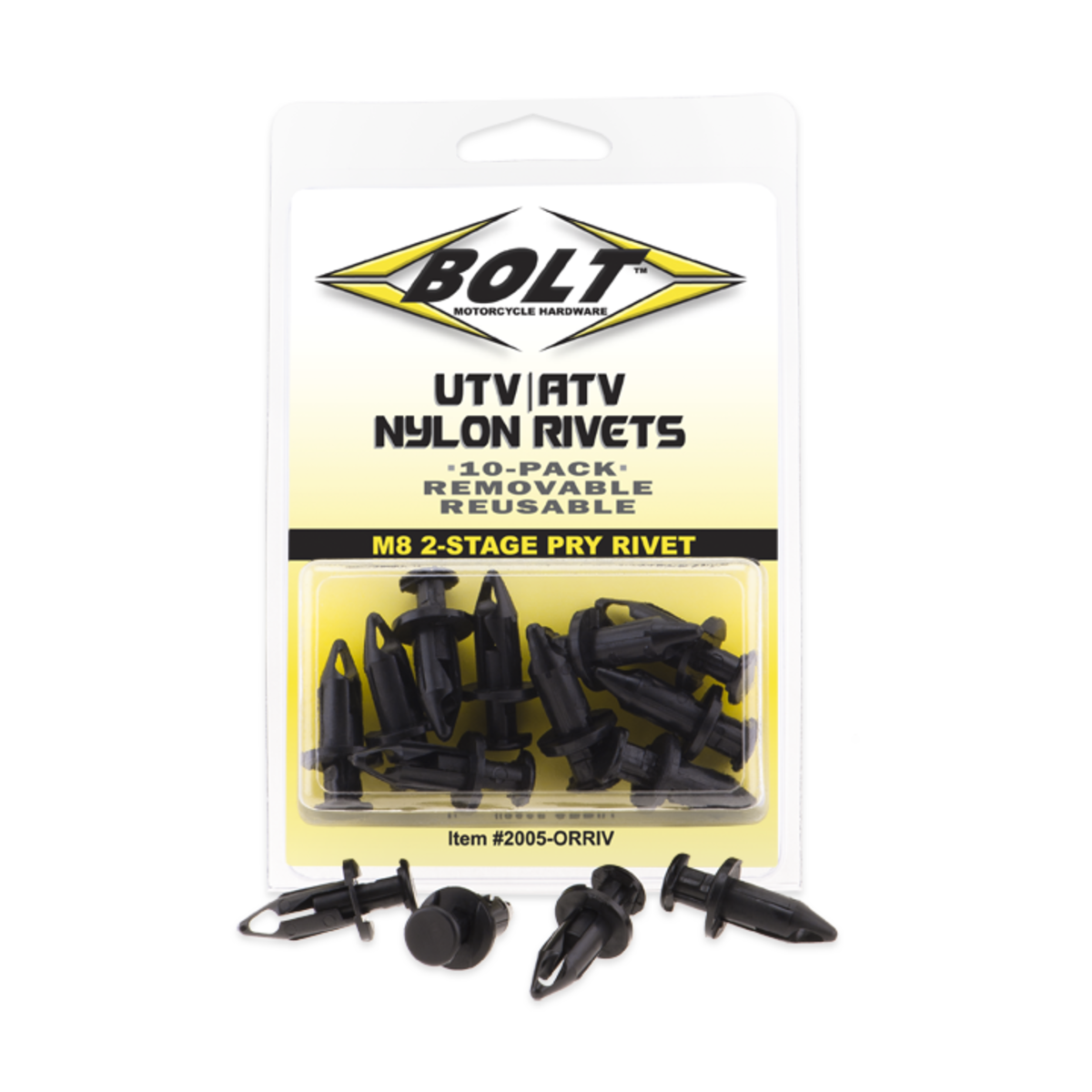 M8 Nylon Pry Rivets (10)
