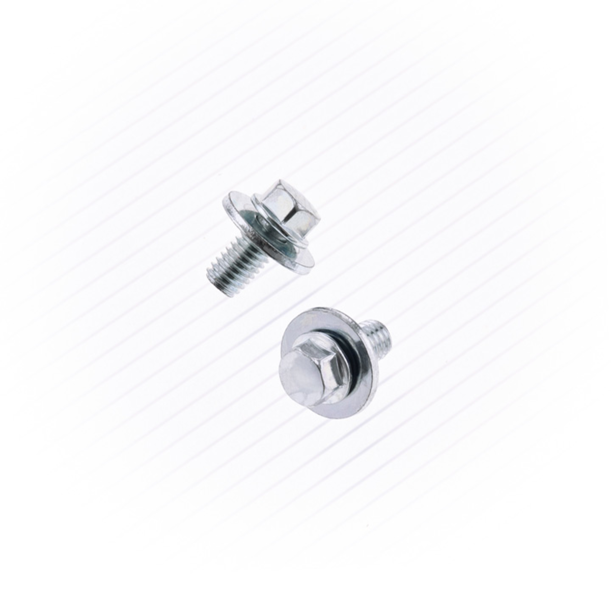 M6X1.0X12 8Mm Hex Flange /16Mm Washer