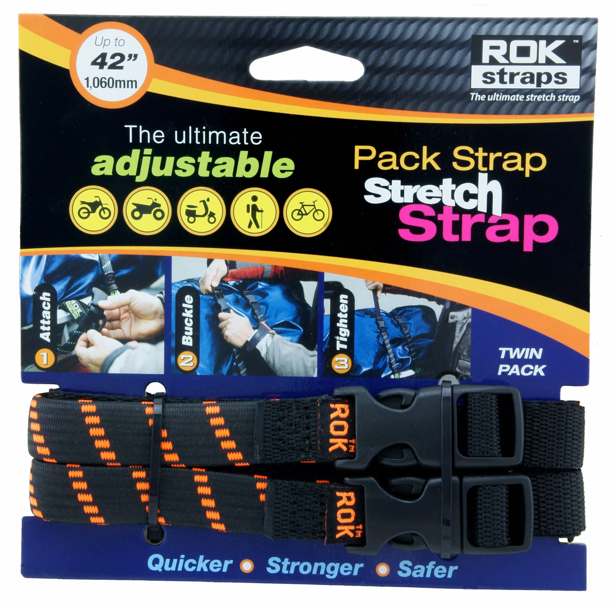 Med-Duty Blk/Org 42 X 5/8