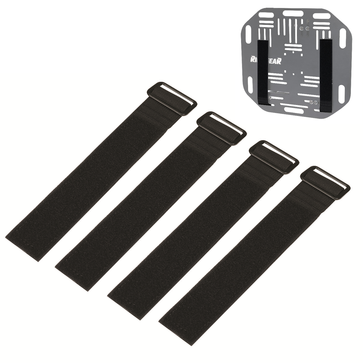 Saddlebag Plate Hook & Loop Strap Kit