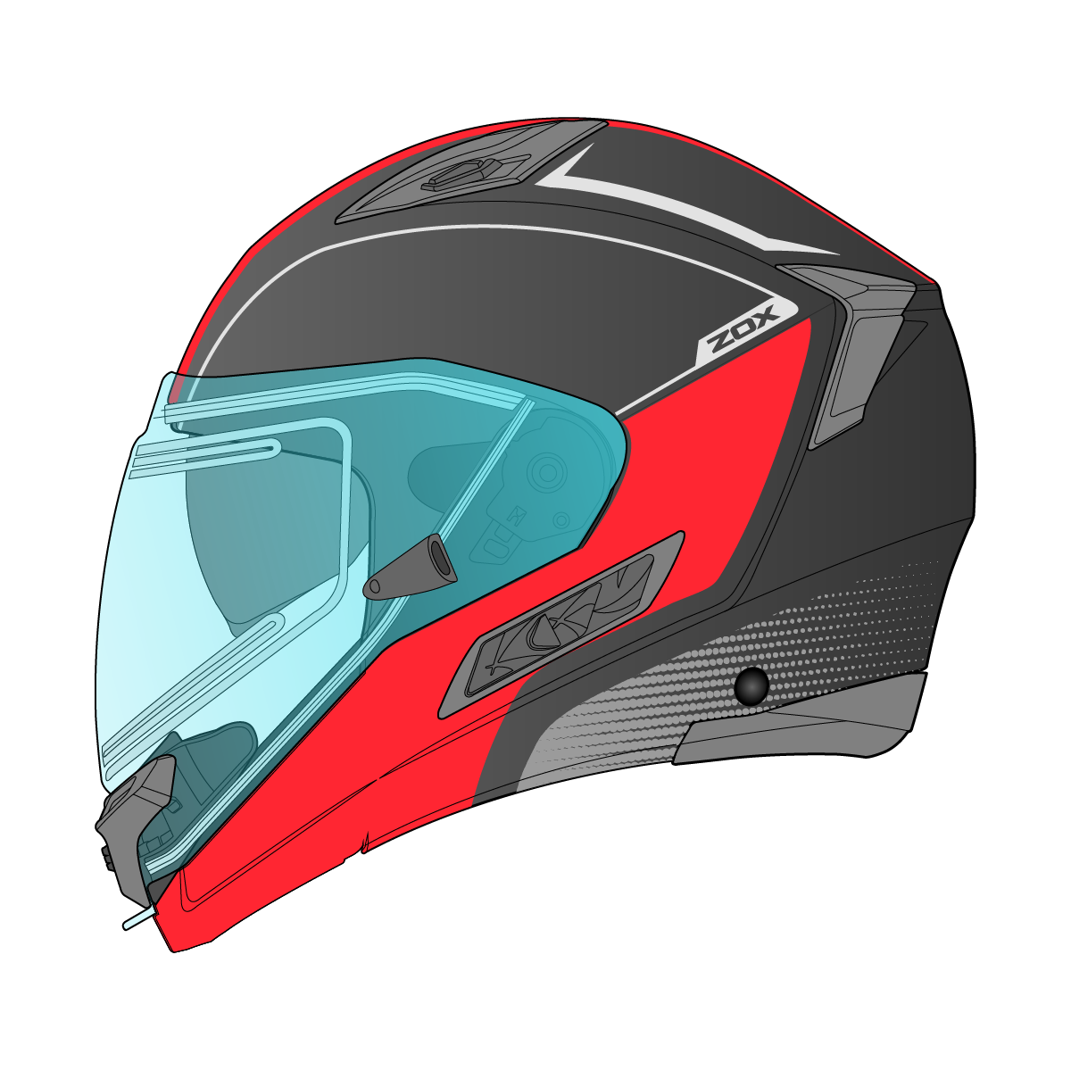 Condor Evo Sne Liv Blk/Red L