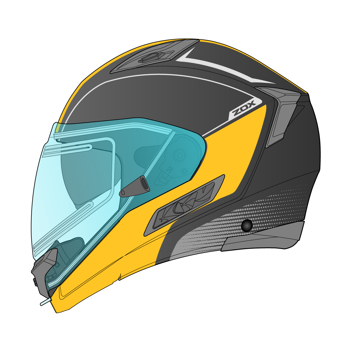 Condor Evo Sne Liv Blk/Yellow Xs