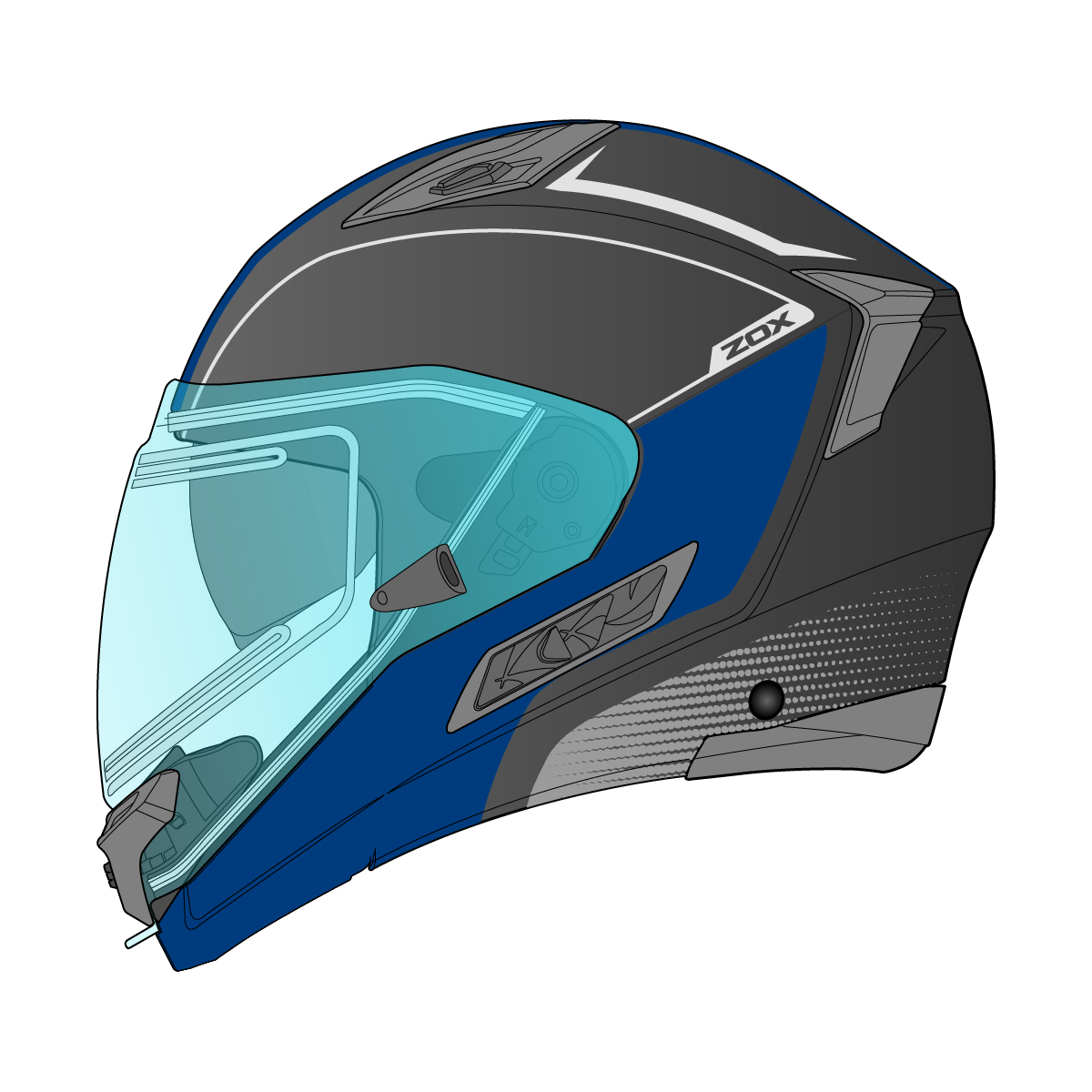 Condor Evo Sne Liv Blk/Blue S