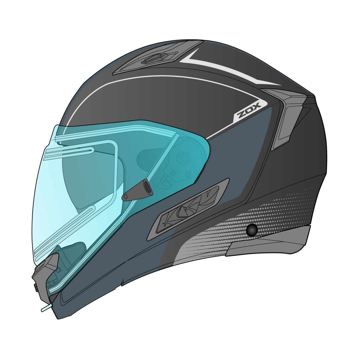 Condor Evo Sne Liv Blk/Steel Blue S