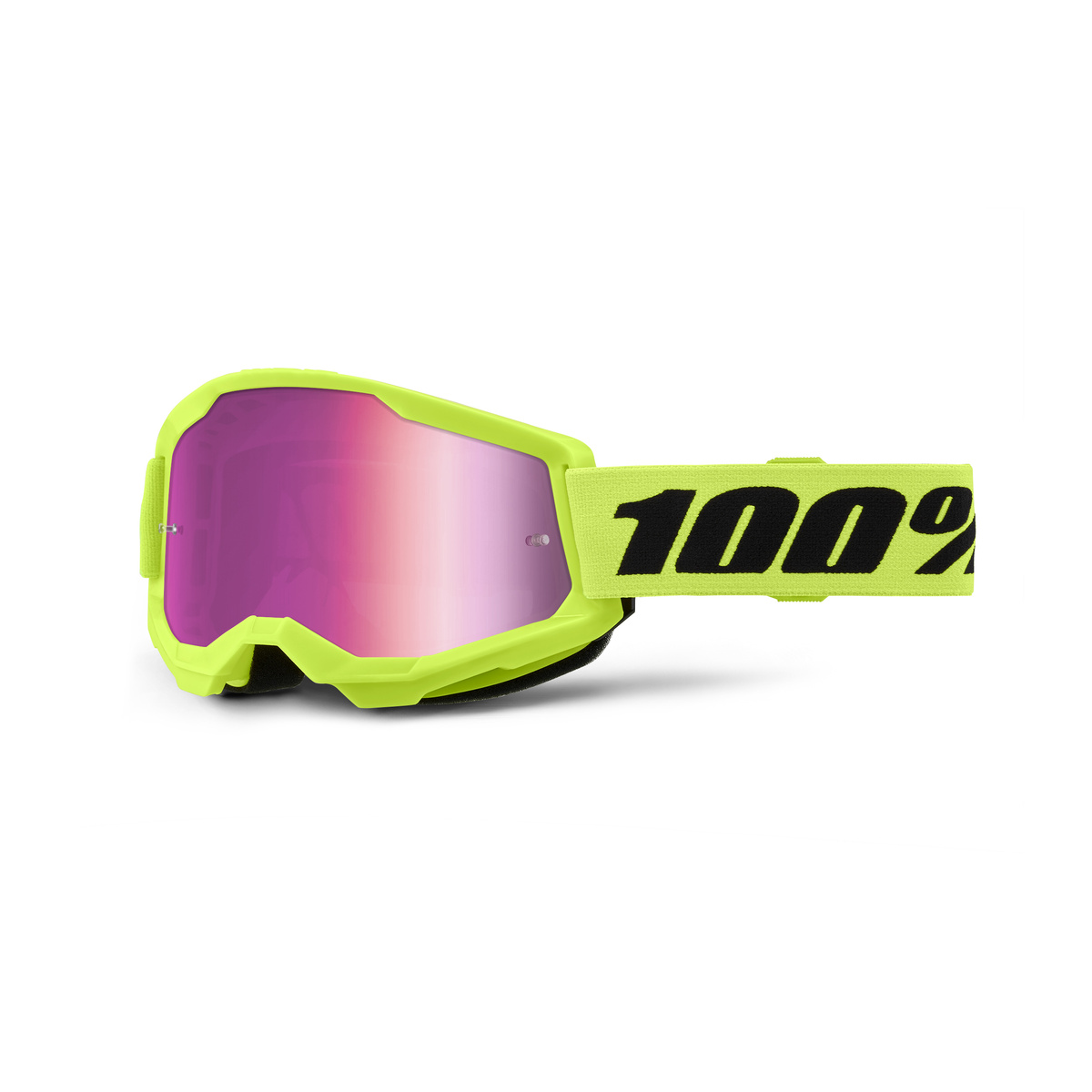 Strata 2 Gog Neon Yel Mirror Pink Lens