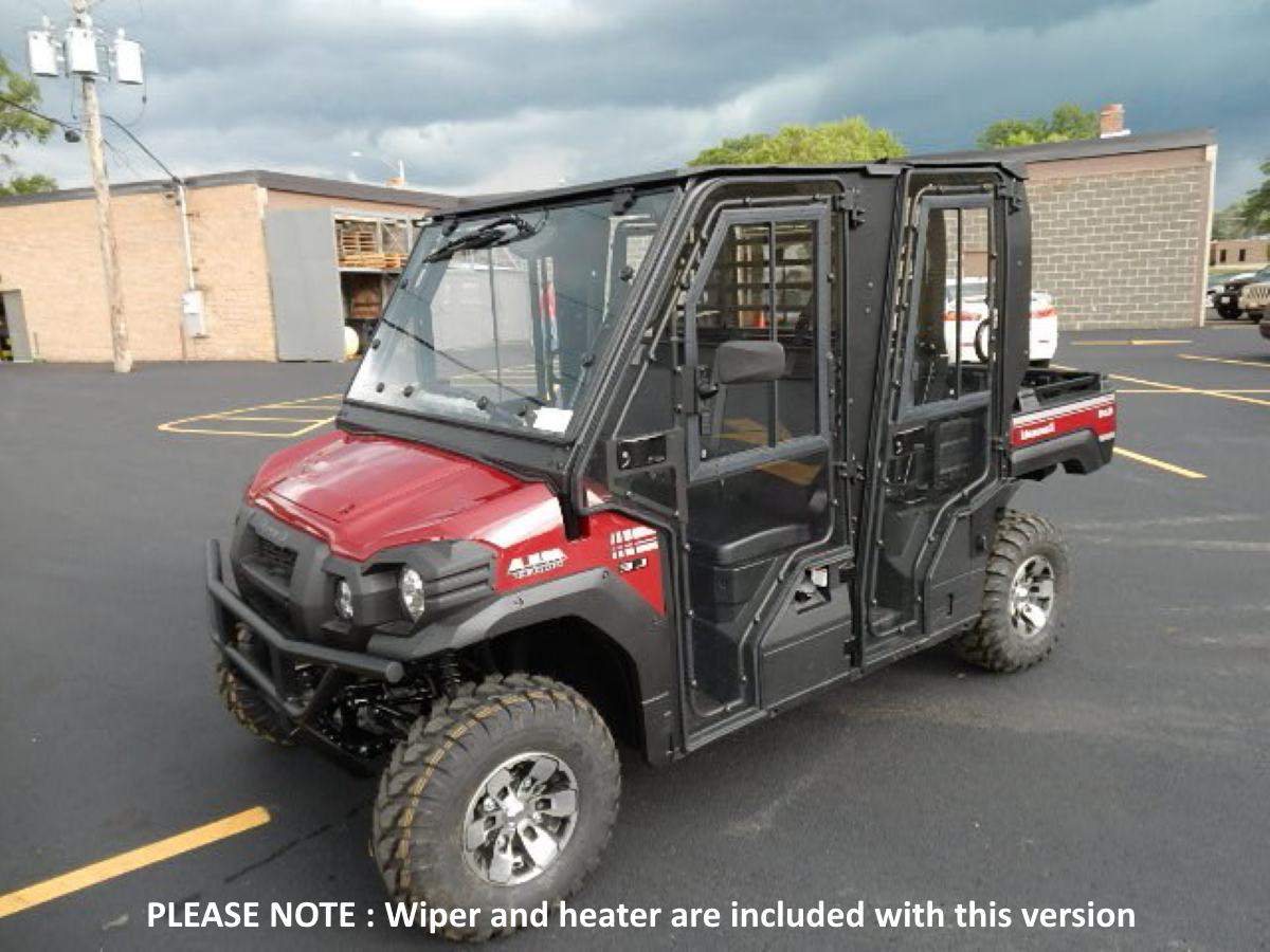 Full Cab Kaw Mule Pro-Fxt W/Wiper/Heater