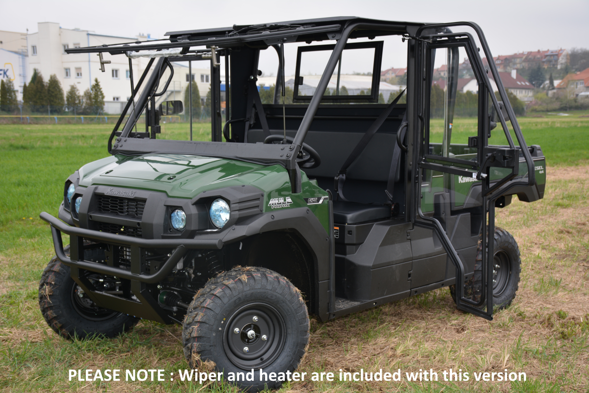 Full Cab Kaw Mule Pro-Fx W/Wiper/Heater