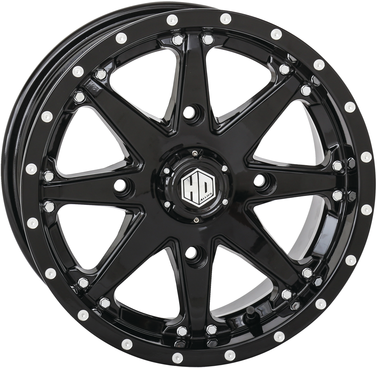 14X7 4/156 5+2 Hd10 Gloss Black
